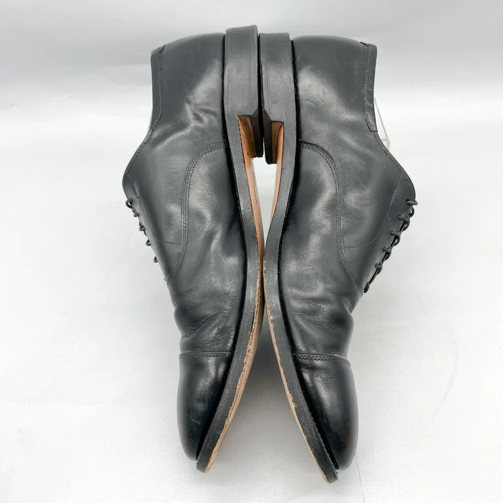 Allen Edmonds Mens 14 Park Avenue Cap Toe Oxford Black Leather Dress Shoes Derby